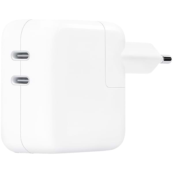 Фото - Мережевий зарядний пристрій Apple 35W Dual USB-C Port Power Adapter (MNWP3)