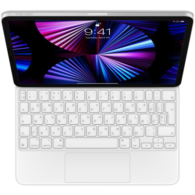 Фото - Чехол-клавиатура для планшета Apple Magic Keyboard for iPad Pro 11-inch (3rd generation) and iPad Air (5th generation) - White - Ukrainian (MJQJ3UA/A)
