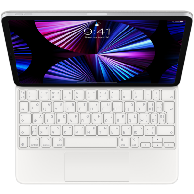 Фото - Чехол-клавиатура для планшета Apple Magic Keyboard for iPad Pro 11-inch (3rd generation) and iPad Air (5th generation) - White - Ukrainian (MJQJ3UA/A)