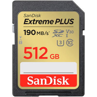Карта памяти SanDisk Extreme Pro 512GB SDXC Memory Card + 2 years Rescue Pro Deluxe (SDSDXXD-512G-GN4IN)