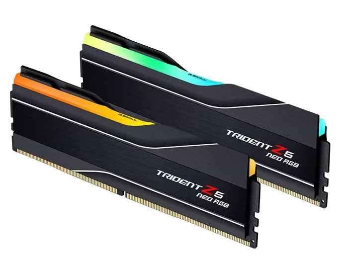 Память DDR G.Skill Trident Z5 Neo RGB DDR5-6000 32GB 2x16GB AMD EXPO 30-38-38-96 1.35V (F5-6000J3038F16GX2-TZ5NR)