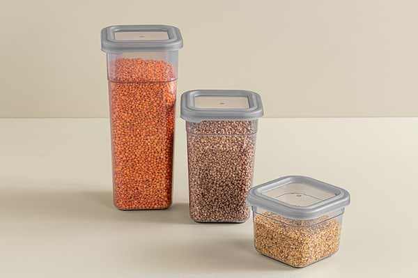 Фото - Ємність для сипучих Idea Home 00975 Soft Box Grey 1.85л (00975)