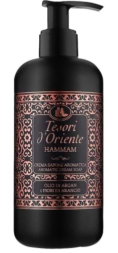 Рідке мило для рук Tesori d'Oriente ХАММАМ олія аргани та апельсиновий цвіт 300 мл (8008970039954)