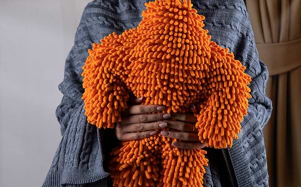 Фото - Плед євро коси SOFT синій меланж 220х240 см (013910)