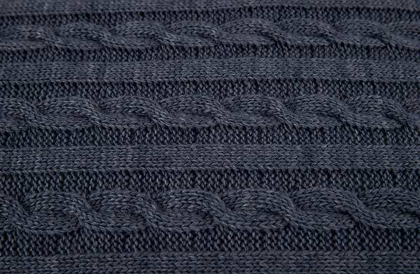 Фото - Плед євро коси SOFT синій меланж 220х240 см (013910)