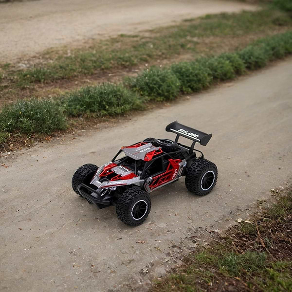 Фото - Радіокерована машинка Sulong Toys METAL CRAWLER з р/к - NOVA (сіро-червоний, метал. корпус, акум.3,7V, 1:16) (SL-231RHGR)