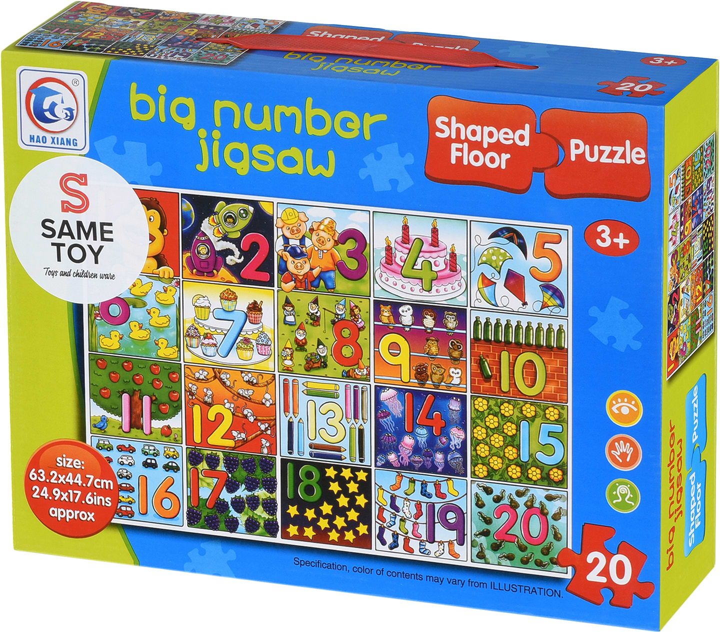 Пазли (3-4 роки) Same Toy Числа 20 ел. (2210Ut)