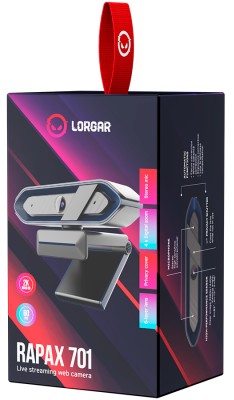 Фото - Веб-камера для комп'ютера Lorgar Rapax 701 Streaming 2K Blue (LRG-SC701BL)