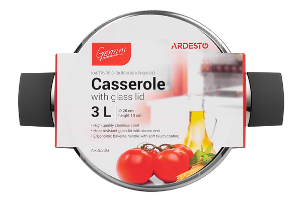 Фото - Кастрюля Ardesto Gemini 3 л (AR3630G)