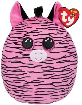 Мягкая игрушка подушка TY SQUISH-A-BOOS Зебра "ZOEY" 20 см (39294)