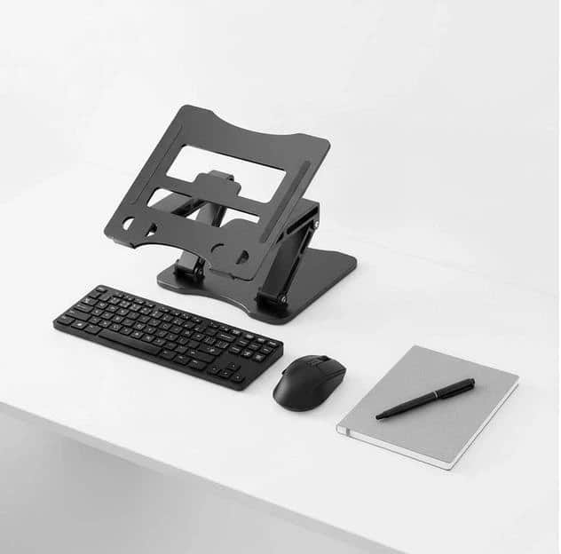 Фото - Подставка под ноутбук RTAKO RS-CP75D 3-Level ROTATING Black (6930539537286)