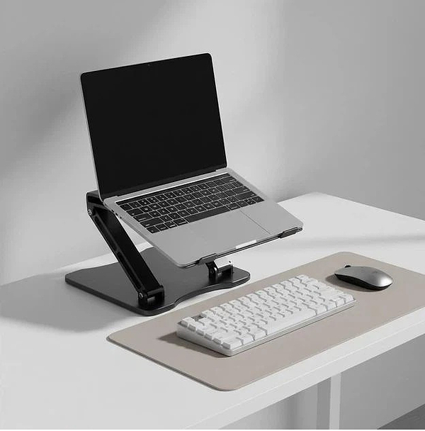 Фото - Подставка под ноутбук RTAKO RS-CP75D 3-Level ROTATING Black (6930539537286)