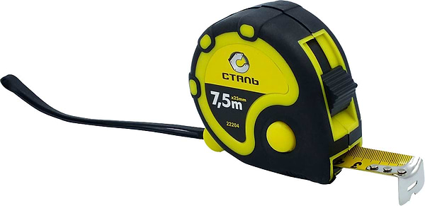 Фото - Рулетка Сталь 7.5мх25мм (22204)