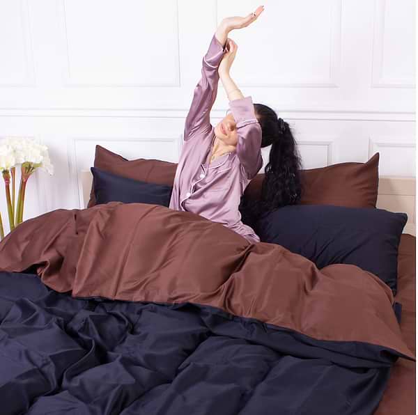 Фото - Комплект постельного белья MirSon Сатин Dark Chocolate 0211+0055 175х210 (2200000688637)