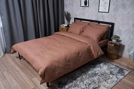 Пододеяльник двуспальный евро Moon&Star Бязь Gold Люкс Light Brown 200x220 см (MS-870000323)