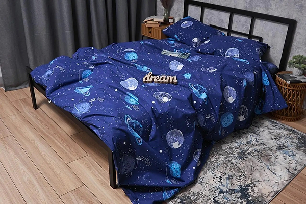 Фото - Підковдра полуторна євро Moon&Star Бязь Gold Люкс Planets 160 x 220 см (MS-870000351)