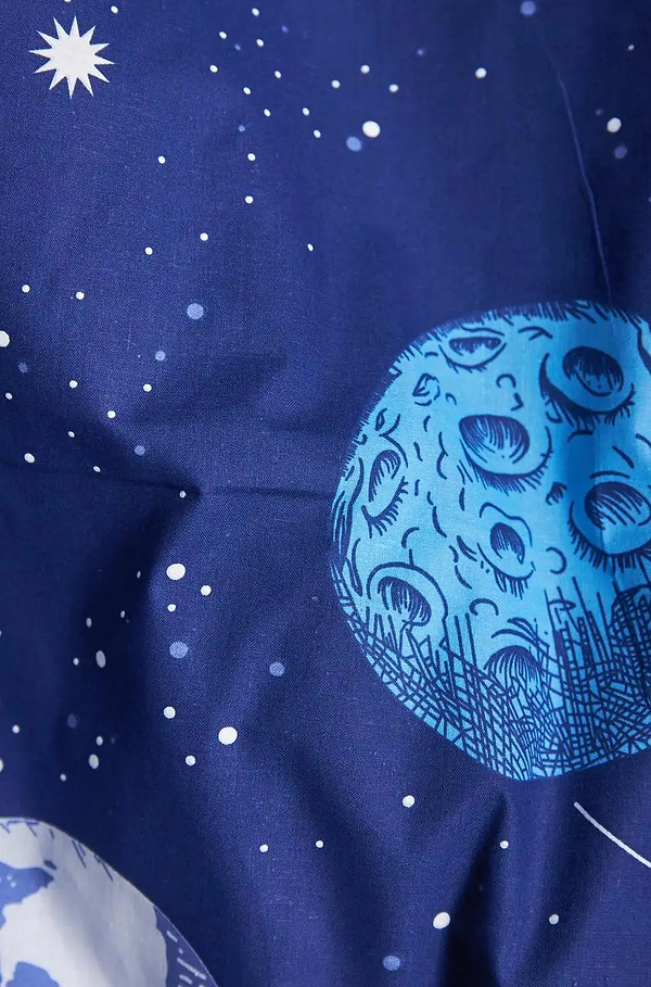 Фото - Підковдра полуторна євро Moon&Star Бязь Gold Люкс Planets 160 x 220 см (MS-870000351)