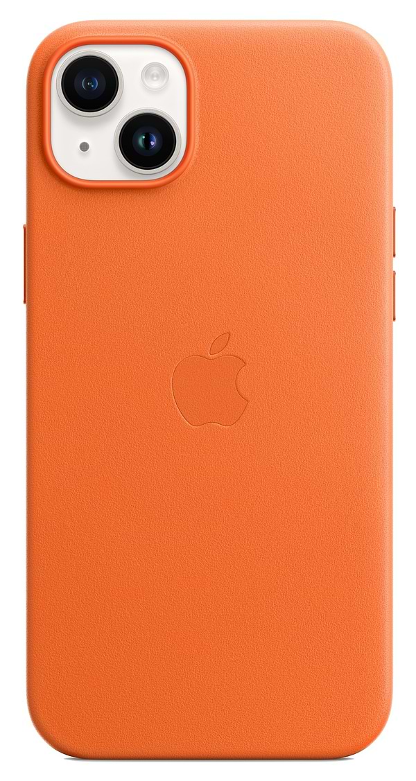 Фото - Чехол для смартфона Apple iPhone 14 Plus Leather Case with MagSafe - Orange (MPPF3) Фото - Чехол для смартфона Apple iPhone 14 Plus Leather Case with MagSafe - Orange (MPPF3)