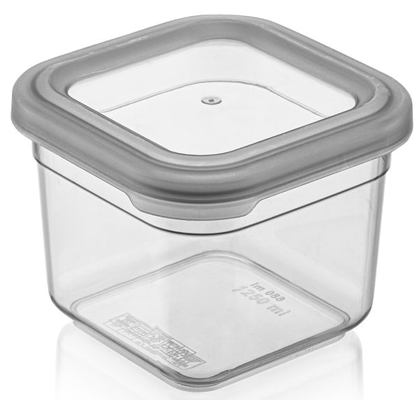 Фото - Емкость для сыпучих Idea Home 00973 Soft Box Grey 0.68л (00973)