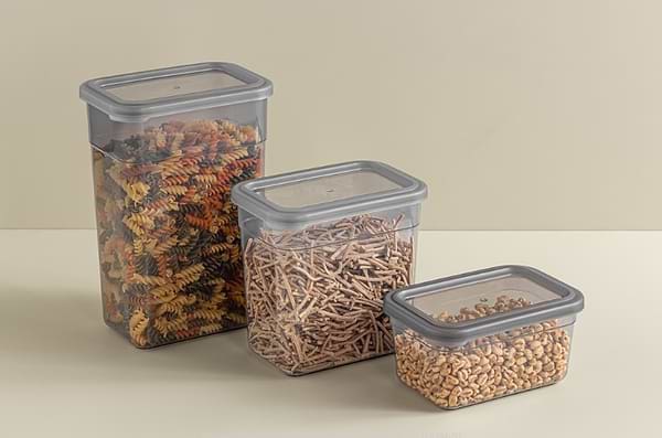 Фото - Ємність для сипучих Idea Home 00963 Soft Box Grey 1л (00963)