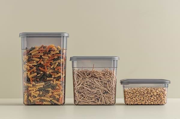 Фото - Ємність для сипучих Idea Home 00963 Soft Box Grey 1л (00963)