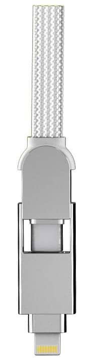 Фото - Кабель синхронізації даних Rolling Square 6in1, inCharge XL 2 м White (XLM02R)