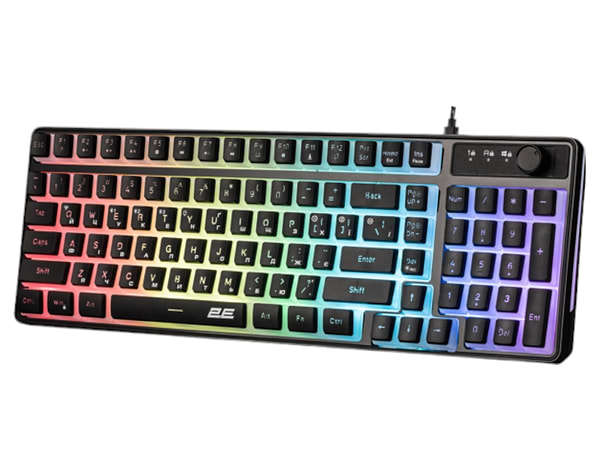 Фото - Клавіатура бездротова ігрова 2E Gaming KG390 RGB Black (2E-KG390UBK-WL)