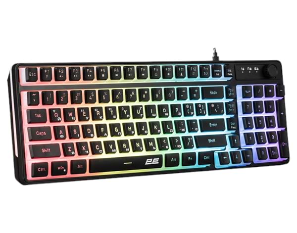 Фото - Клавіатура бездротова ігрова 2E Gaming KG390 RGB Black (2E-KG390UBK-WL)
