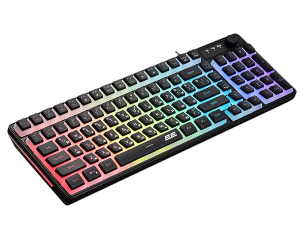 Фото - Клавіатура бездротова ігрова 2E Gaming KG390 RGB Black (2E-KG390UBK-WL)