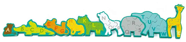 Фото - Пазлы (до 2 лет) Hape Парад зверей 26 эл. (E1627)