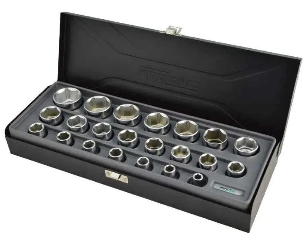 Набор торцевых головок Whirlpower 1/2" 8-34мм 22 шт. (1614-SK09S)