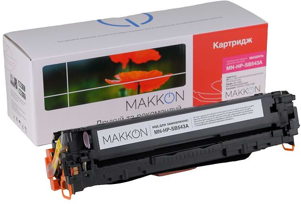 Фото - Картридж для лазерных принтеров/МФУ Makkon HP CLJ CB543A (125A) (SB543A) 1.4k Magenta (MN-HP-SB543A)