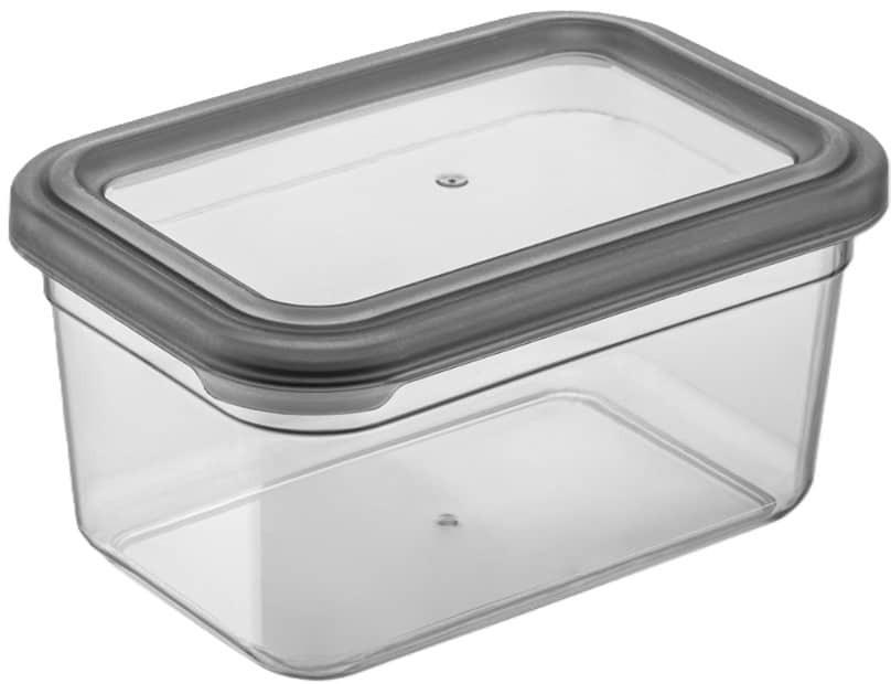 Ємність для сипучих Idea Home 00963 Soft Box Grey 1л (00963) - Фото 1