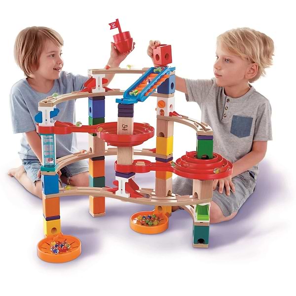 Фото - Деревянный конструктор Hape Quadrilla Спирали 129 эл. (E6024)