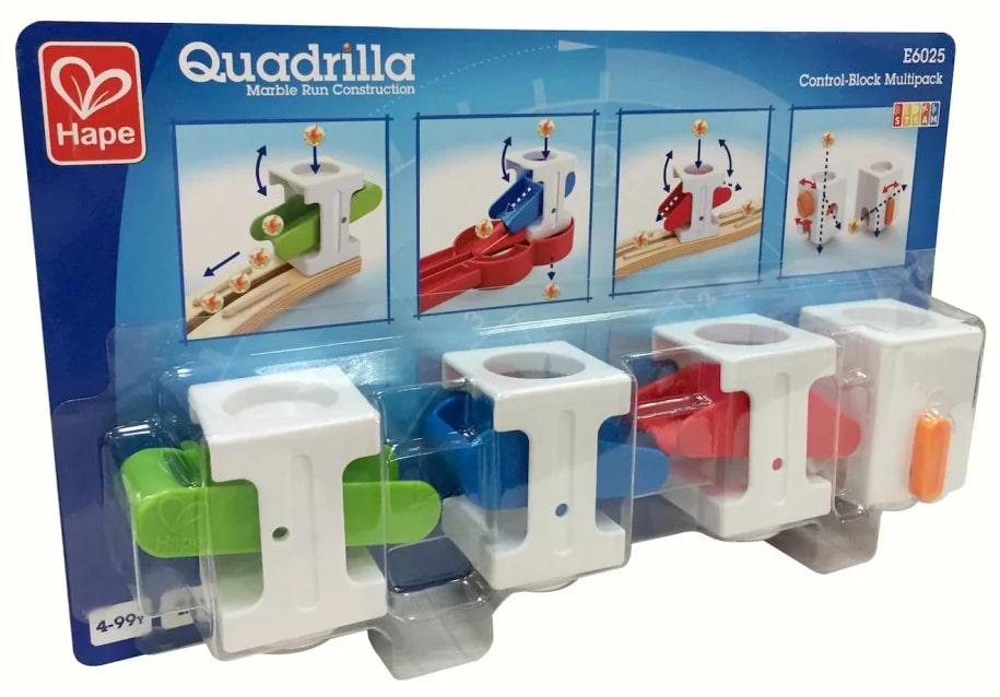 Пластиковий конструктор Hape Quadrilla 4 шт. (E6025)