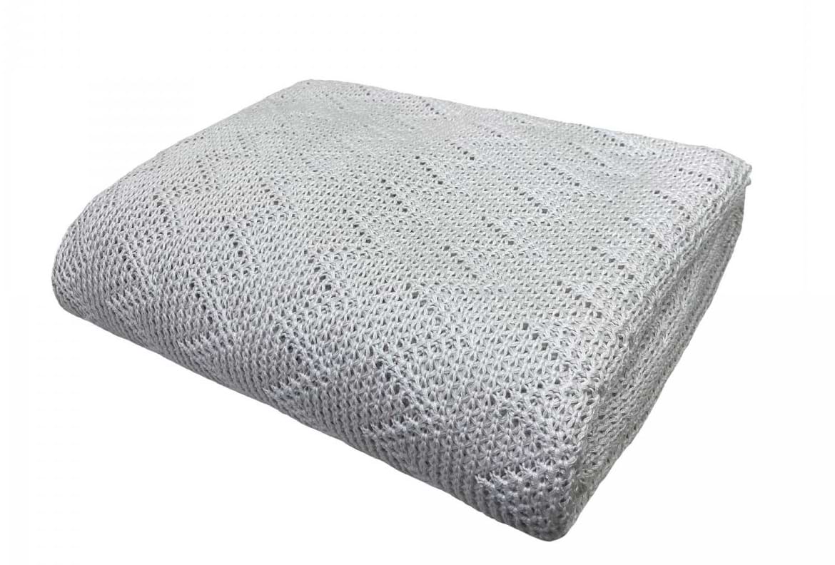 Плед полуторний Прованс Діно зигзаг Молочний 130х170 см (022438)