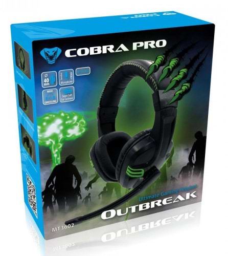 Фото - Гарнитура проводная игровая Media-Tech Cobra Pro Outbreak Black (MT3602)