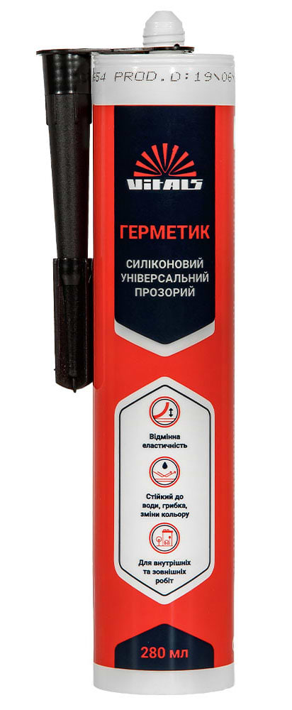 Герметик VITALS прозорий 280 мл Fix (224438)