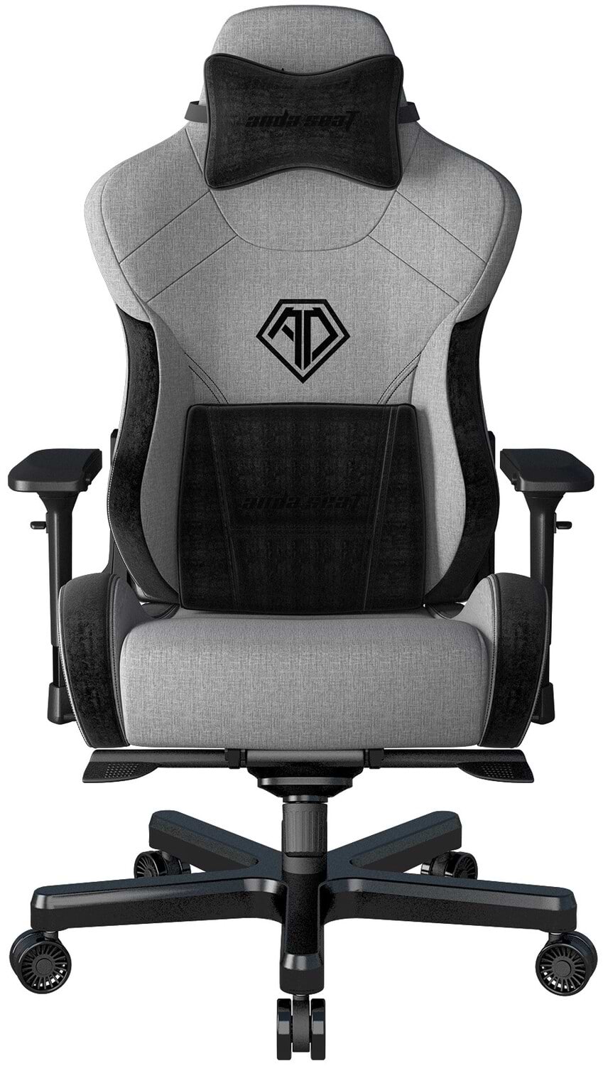 Крісло для геймерів Anda Seat T-Pro 2 Grey/Black Size XL (AD12XLLA-01-GB-F) - Фото 1
