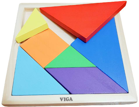 Фото - Настільна гра (5-7 років) Viga Toys Танграм (55557)