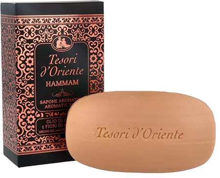Тверде мило Tesori d'Oriente ХАММАМ олія аргани та апельсиновий цвіт 125 г (8008970055183)
