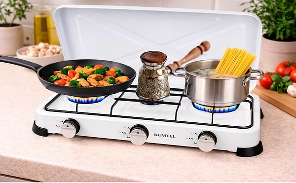 Фото - Плита газова настільна Kumtel HGCL-1030W
