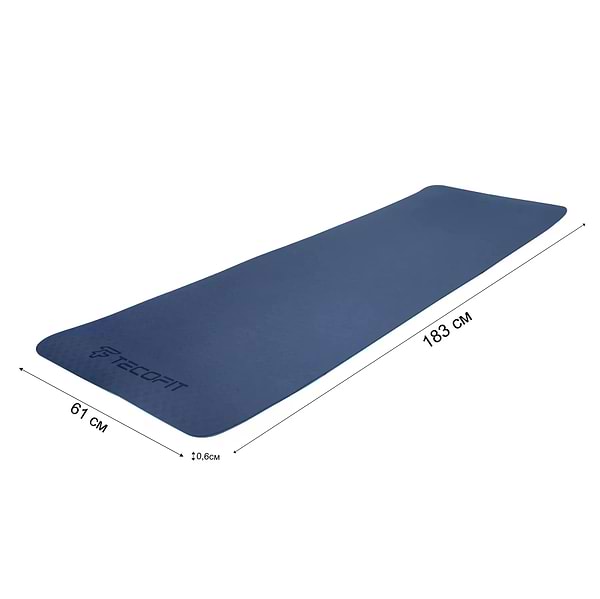 Фото - Коврик для йоги и фитнеса TECOFIT Dual Color TPE Mat 183х61х0.6 см (TOP18013825/6)