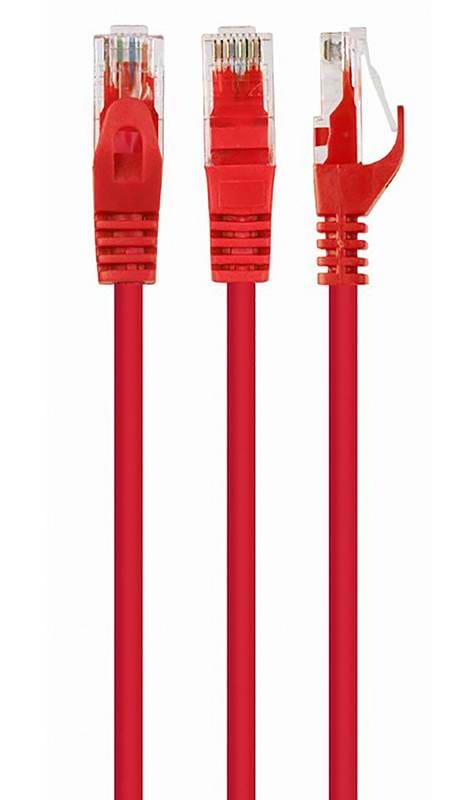 Кабель патч-корд Kingda Cat.5e 3m Red (PAUT3300-CU-RD)