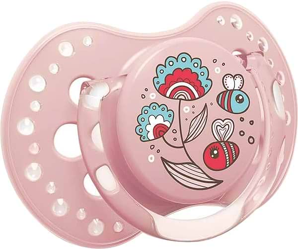 Фото - Симетрична пустушка Lovi Folky силиконовая, 2 шт. (22/841girl)