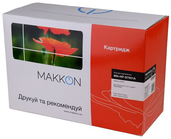 Фото - Картридж для лазерних принтерів/БФП Makkon сумісний аналог HP Q7551A (51A) (MN-HP-S7551A)