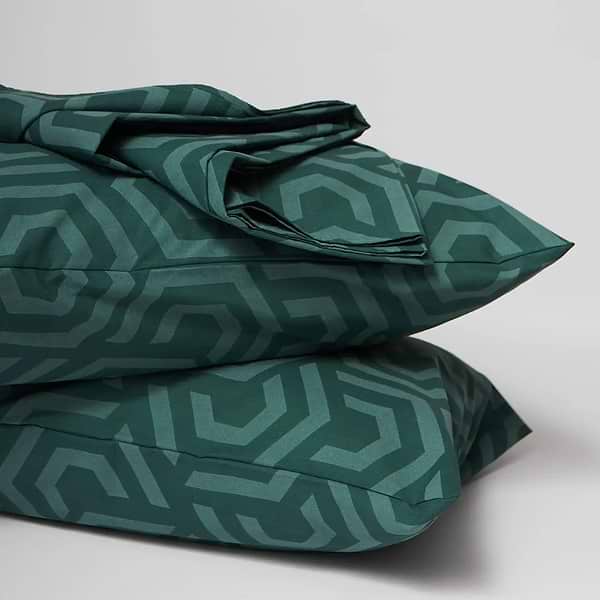 Фото - Комплект постільної білизни Moon&Star Бязь Gold Люкс Emerald Maze 200х220 нав. 50х70 см 2 шт. (MS-890000235)