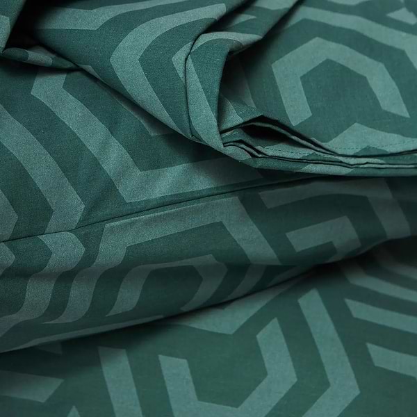 Фото - Комплект постільної білизни Moon&Star Бязь Gold Люкс Emerald Maze 200х220 нав. 50х70 см 2 шт. (MS-890000235)