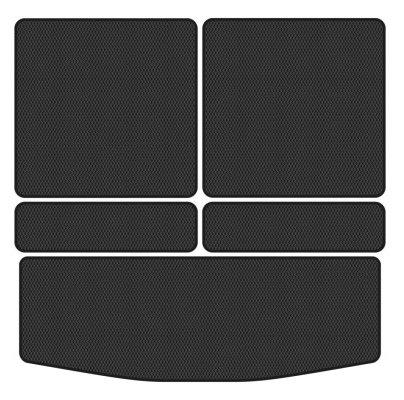 Фото - Коврик из экокожи в багажник авто EVAtech ECO для Outlander 7 seats Mitsubishi 2013 3 поколение SUV EU (MT34229BE5BBB)