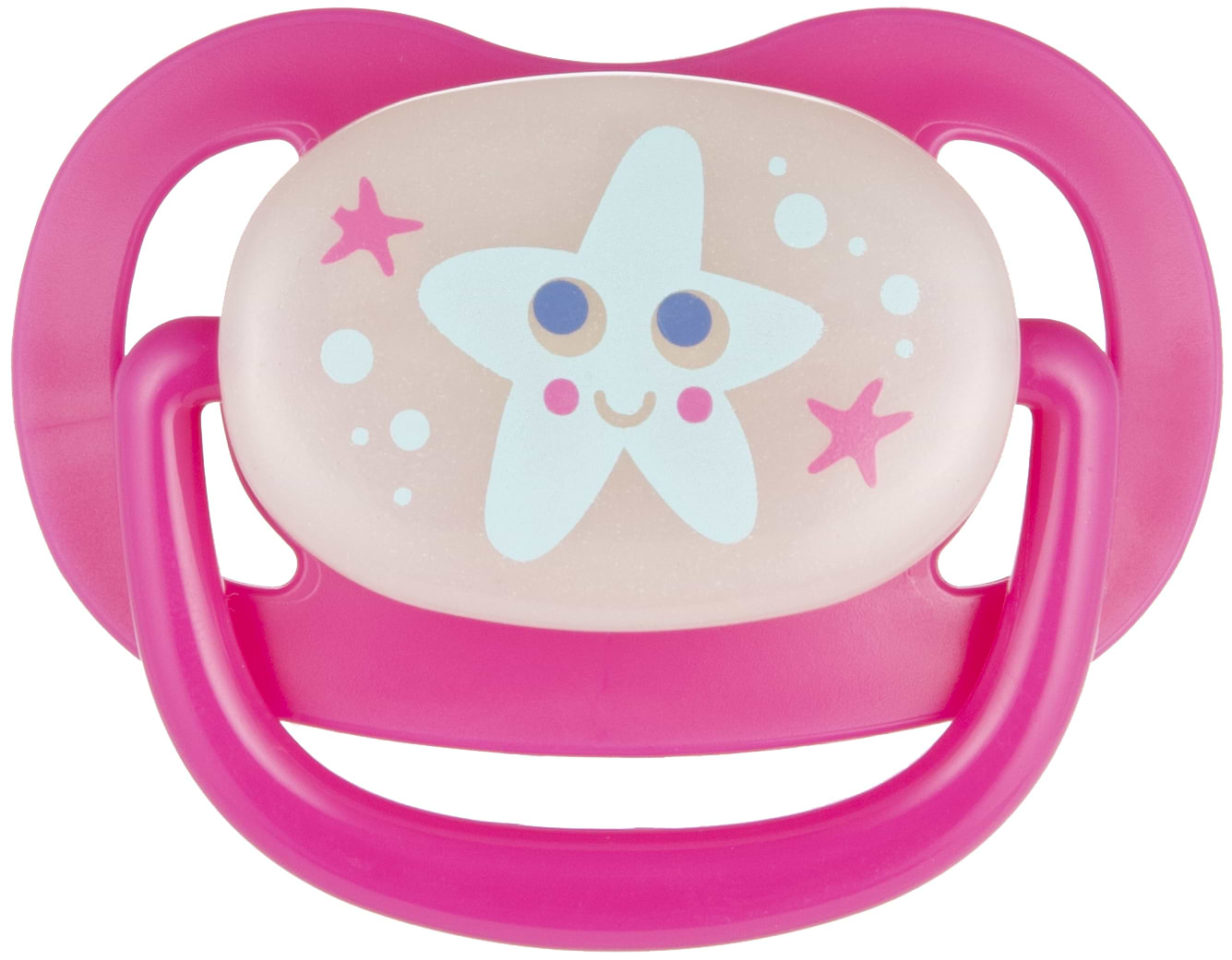 Анатомічна пустушка Canpol babies 6-18 м-ців Love&sea - рожева (22/507_pin_new)